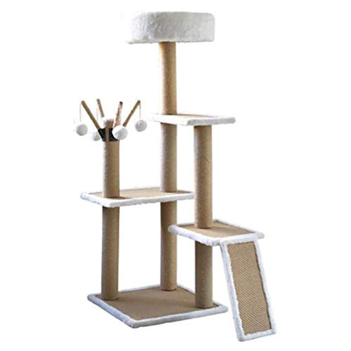 ANANAN Marco De Escalada para Gatos, Árbol para Gatos, Estante para Gatos con Nido, Una Villa, Torre Grande para Gatos, Columna para Trepar, Columpio para Gatos,B