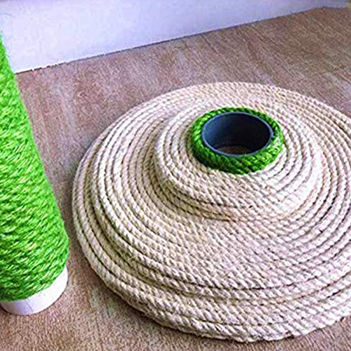 ANANAN Marco De Escalada para Gatos, Marco De Escalada para Gatos Cactus, Columna De Escalada para Gatos, Tabla para Raspar De Sisal, Plataforma para Saltar De Madera Maciza para Gatos,Rosado,105CM