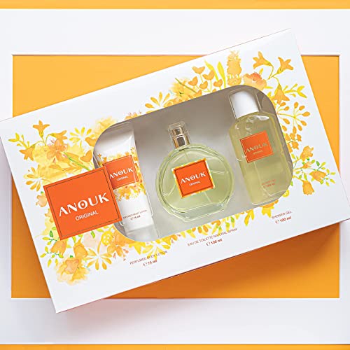 Anouk Estuche de Regalo para Mujer EdT 100ml + Body Lotion 75ml + Gel Baño 100ml