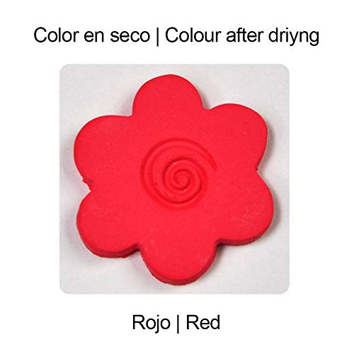 Arcilla natural de colores que endurece al aire COLORPLUS 500 g Rojo