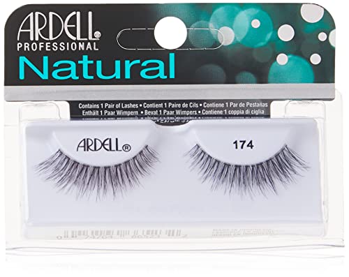 Ardell Pestañas Natural 174 con pegamento DUO gratis, negro