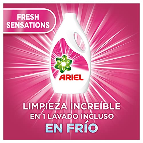 Ariel Detergente Lavadora Líquido, 160 Lavados (4 x 40), Fragancia Sensaciones