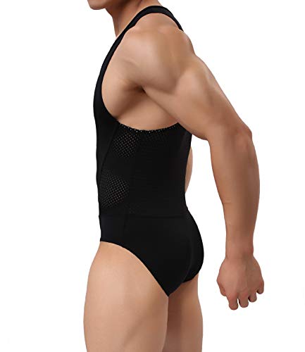 Arjen Kroos Body para Hombre Bodysuit Deportiva Leotardo Ropa Interior Sexy Deportivo de Hombre para Gimnasia Danza Bañador Bodies Elásticos