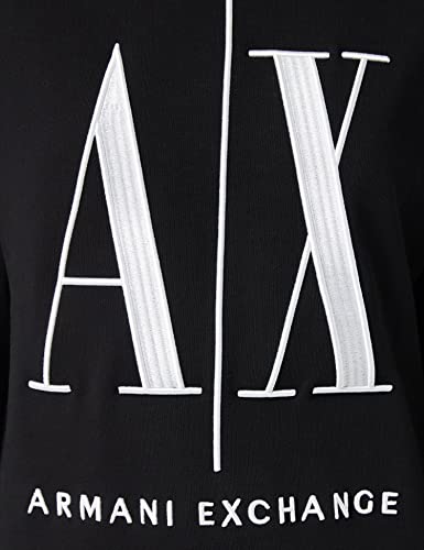 Armani Exchange Icon Project Sudadera, (Black 1200), Large para Mujer