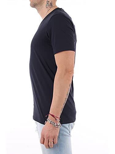 Armani Exchange Pima Cotton V-Neck Camiseta, Azul (Navy 1510), X-Large para Hombre