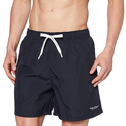 Armani Exchange The Surfer's Bañador, Azul (Navy-Blue Navy 00136), Small para Hombre