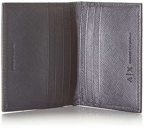 Armani ExchangeCredit Card HolderHombreCarterasNegro (Negro/Black) 1x10x7.6 Centimeters (B x H x T)