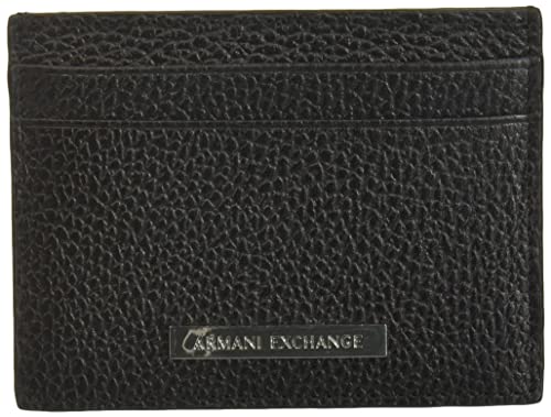 Armani ExchangeCredit Card HolderHombreCarterasNegro (Negro/Black) 1x10x7.6 Centimeters (B x H x T)