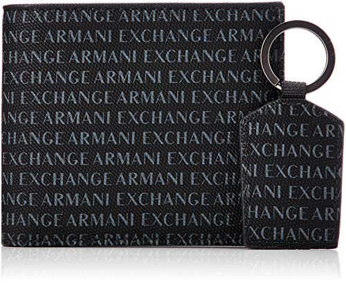 Armani ExchangeWallet and Keyring SetHombreCarterasNegro (Black) 10.5x3x19 Centimeters (B x H x T)