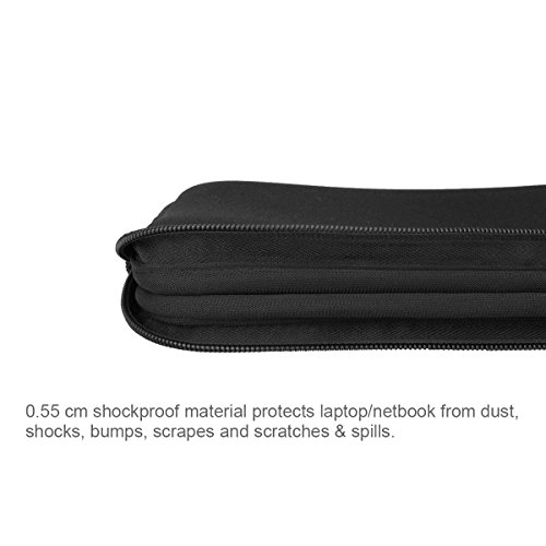 Arvok 17 Pulgadas Funda Protectora para Portátiles/Impermeable Ordenador Portátil Caso/Neopreno del Portátil Bolsa para Acer/ASUS/DELL/Fujitsu/Lenovo/HP/Samsung/Sony (Negro)