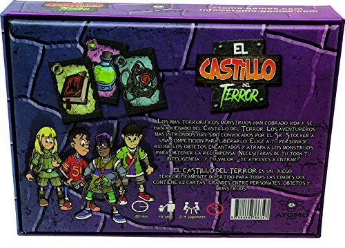 Atomo Games El castillo del Terror | Juego de Mesa infantil para Niños a partir de 6 Años | Juego de Mesa Divertido y Familiar de Cartas