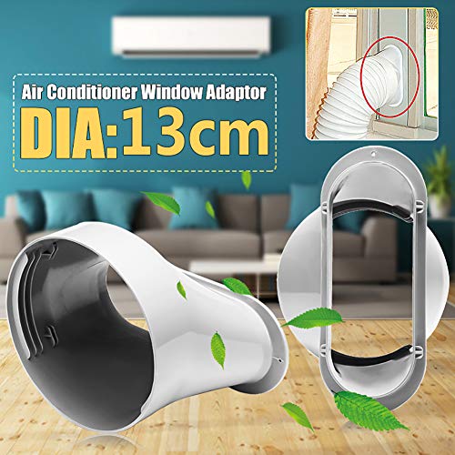 Auleset Kit De Aire Acondicionado Móvil, Conector De Tubo Adaptador De Ventana De 13 Cm para Manguera De Escape De Aire Acondicionado Portátil Talla única 13cm