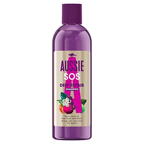 Aussie Champú Para El Cuidado Del Cabello SOS Deep Repair Para Pelo Dañado, 290 ml