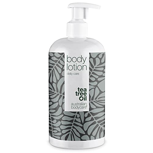 Australian Bodycare | Body Lotion Diaria para Hombres y Mujeres, 500ml | Crema Hidratante de Aceite de Árbol de Té para Piel Seca | Cuidado diario de granos, Tiñas, Hongos, Acné, y Pies Malolientes