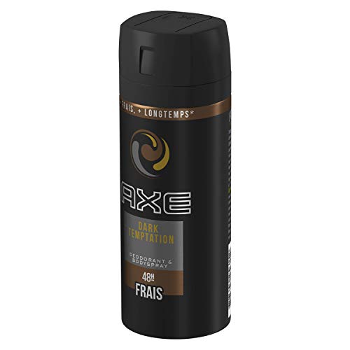 AXE Dark Temptation Déodorant Homme Spray Antibactérien, Fraîcheur 48h, Pour Sentir Bon Toute La Journée, Contre Les Mauvaises Odeurs (lot De 6x150ml), Amber, 900 Mililitro