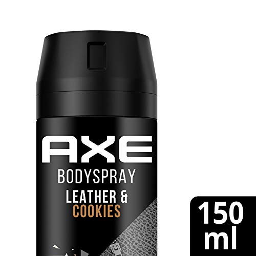 Axe - Desodorante bodyspray Leather&Cookies, 48H de protección, tecnología Dual Action, 150 ml