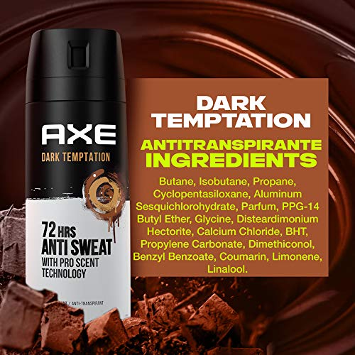 Axe - Desodorante bodyspray Leather&Cookies, 48H de protección, tecnología Dual Action, 150 ml