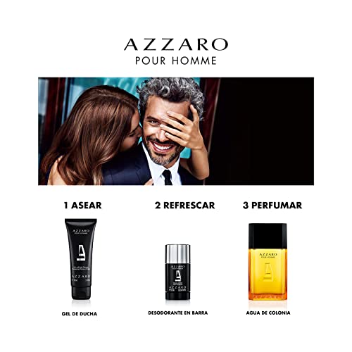 Azzaro pour homme, Desodorante perfumado en stick para hombre, antitranspirante de alta protección, 75 ml