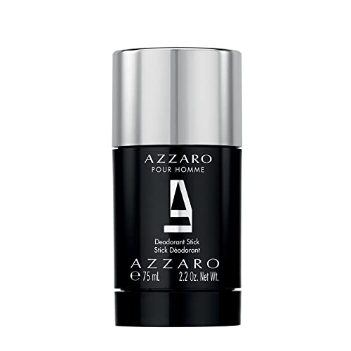 Azzaro pour homme, Desodorante perfumado en stick para hombre, antitranspirante de alta protección, 75 ml