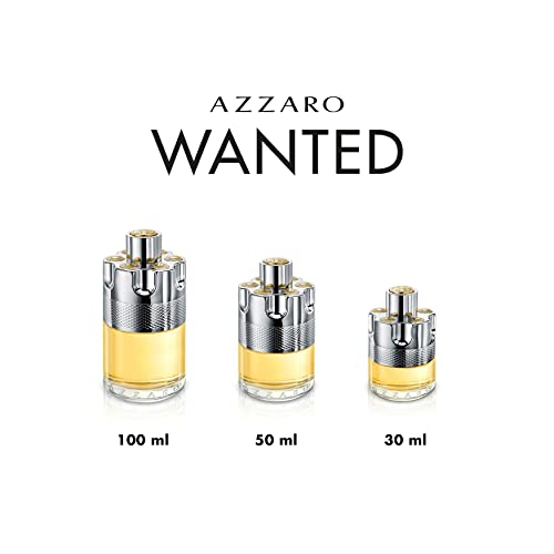 Azzaro Wanted, Agua de Colonia en Vaporizador Spray para Hombre, Fragancia Cítrica-Amaderada, 150 ml