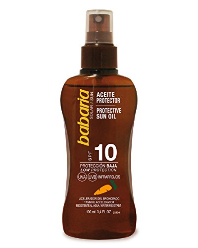 Babaria Aceite Protector Solar Zanahoria Spf10, 100 Mililitros