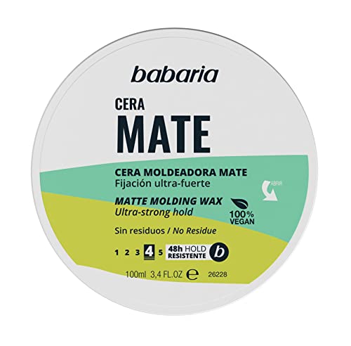 Babaria -cera Moldeadora Mate-cera Pelo Hombre-mujer-vegana, Blanco