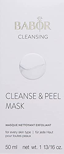 BABOR CLEANSING Cleanse & Peel Mask para cualquier piel, Mascarilla facial Purificante y Limpiadora, Mascarilla y Peeling, Peeling natural corporal, 1 x 50 ml