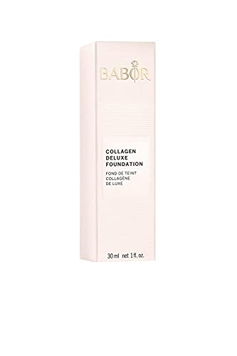 BABOR MAKE UP Base de maquillaje Deluxe Foundation, Maquillaje para pieles secas y maduras, Con suero antiedad, Alta cobertura, Larga duración, 03 natural, 1 x 30 ml