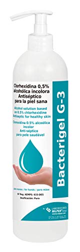 BACTERISAN Bacterigel G-3 750Ml | Gel de Manos Desinfectante Autosecante| Antiséptico para la Piel Sana | Testado Bajo Control Dermatológico y Pediátrico | Bacterisan 750 ml