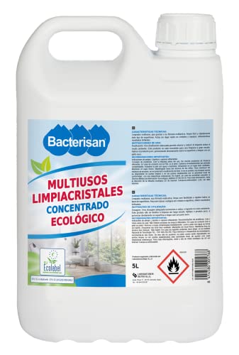 BACTERISAN Multilín Ecológico 5L, Limpiador Multiusos, Concentrado Y Perfumado Para Todo Tipo De Superficies