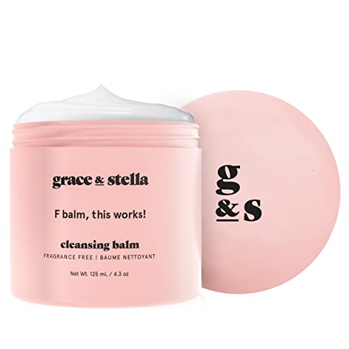 Bálsamo Fusión de Limpieza del Maquillaje Grace y Stella - F-Balm - Vegano - Bálsamo de Limpieza para Remover el Maquillaje - Eliminador de Maquillaje para Limpieza Facial (125 ml)