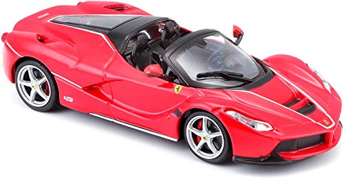 Bburago Maqueta de LaFerrari Aperta Ferrari Ferrari (Escala 1:43), Color Rojo