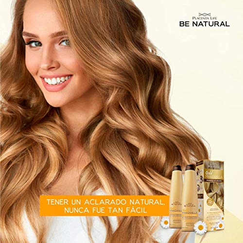 Be Natural, Gold Manzanilla, Champú Aclarante para el cabello, 350ml