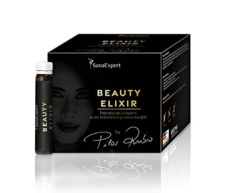 Beauty Elixir by Pilar Rubio | Alimenta tu belleza natural | Colágeno verisol, ácido hialurónico y Coencima Q10 para cuidarte por dentro y por fuera | Alimenta tu Belleza Natural | Pack para 1 mes