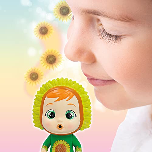 BEBÉS LLORONES LÁGRIMAS MÁGICAS Happy Flowers | Mini Bebé Llorón Sorpresa Que Llora Lágrimas de Verdad y Huele a Flor con 9 Accesorios | Muñeca para Niñas y Niños +3 Años