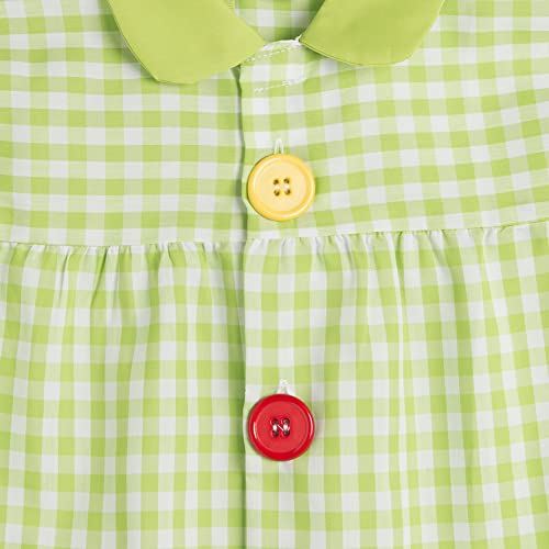 BeBright Babi Escolar Infantil, Bata Escolar Niña y Niño con botones, Mandilón de Guardería - Fabricados en España (Verde Pistacho, 1-2 años)