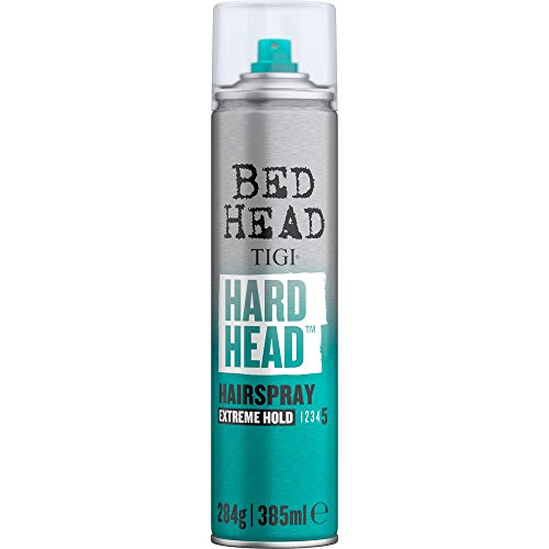 BED HEAD by TIGI - Hard Head Laca de pelo para una fijación superfuerte, 385 ml