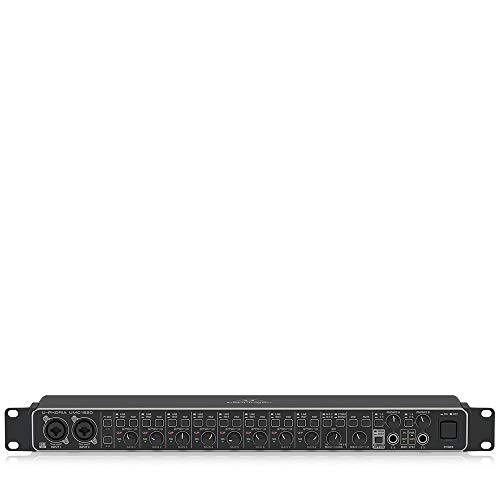 Behringer UMC1820 - Interfaz de audio/MIDI USB 18x20 Audiophile con preamplificadores de micrófono Midas, 24 bit, 96 kHz