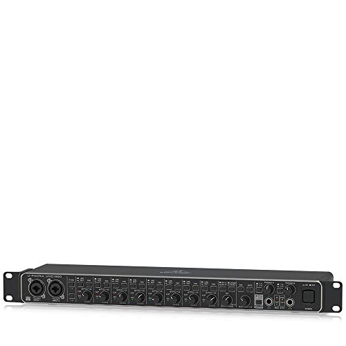 Behringer UMC1820 - Interfaz de audio/MIDI USB 18x20 Audiophile con preamplificadores de micrófono Midas, 24 bit, 96 kHz