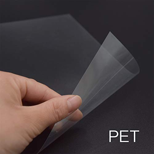 BENECREAT 30 Hojas Película Impermeable de Transparencia para Láser y Inyección de Tinta A4 (29.6x21cm) Pet Película de Transferencia de Impresión para Serigrafía