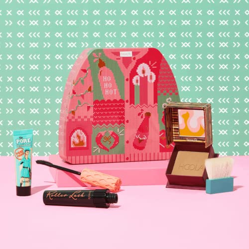 Benefit Hot for the Holidays Máscara de rizador de tamaño completo y bronceador mate, además de mini imprimación de poros (Vale £63.50)