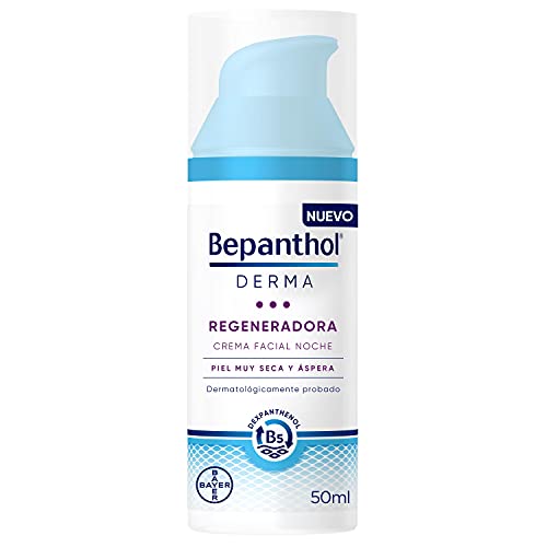 BEPANTHOL Derma Regeneradora Crema Facial Noche, Piel Muy Seca Y Sensible, 50 Mililitro