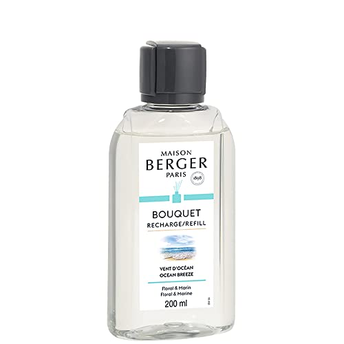 Berger-Recarga de Perfume para lámpara aromática, Color Naranja, Transparente, 200 ml, Aroma de Canela, Transparente, 6030 Recharge POUR Bouquet Parfum Vent D'OCÉAN Transparent 200 ML