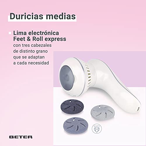 Beter Feet & Roll Lima Electronica Antidurezas De Beter, Blanco, 4 Unidad