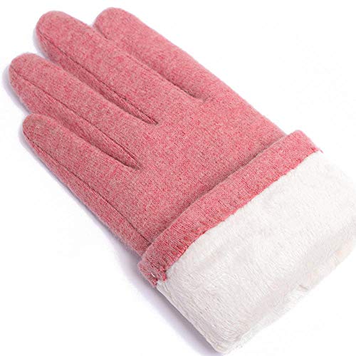 B/H Guantes elásticos cálidos a Prueba de Viento,Guantes Gruesos y cálidos de Felpa,Guantes de Ciclismo con Pantalla táctil,Color Caqui,Guantes Deportivos Unisex al Aire Libre cálidos