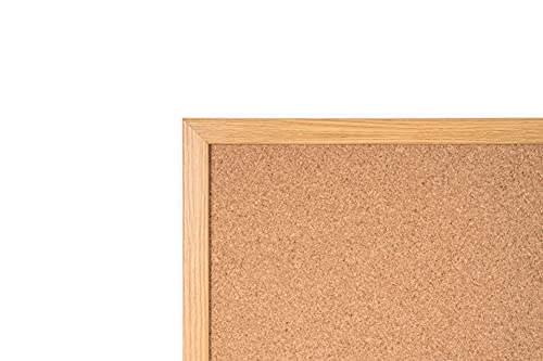 Bi-Office Earth Executive - Tablero de Corcho de Marco de MDF Roble, 120 x 90 cm