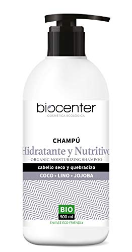 Biocenter Top Champú Hidratante Nutritivo Coco Lino Jojoba - Envase Ecofriendly 500 ml