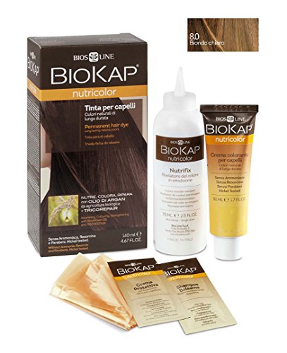 Biokap Tinte Light Blond Dye 140 ml; rubio Claro 8 1 Unidad 140 ml