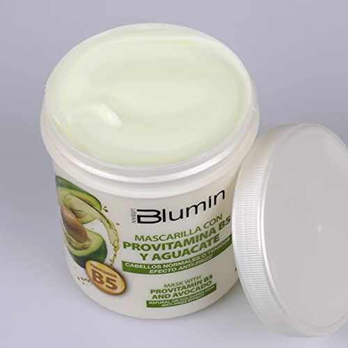 Blumin Mascarilla efecto Anti-Frizz con Aguacate y Provitamina B5, para Cabellos Normales o Teñidos, 700 ml