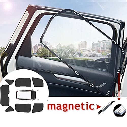 BNMI para Mercedes-Benz E-Class W211 2002-2009 Parasol De Ventana Lateral De Coche, Cortina Magnética Universal con Protección Solar UV (Color : 5PCS Set)